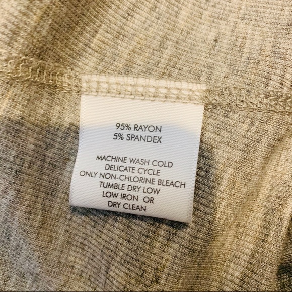 WHITE + WARREN Gray Heather Easy Crew Neck Top - Picture 5 of 6